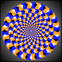 Optical illusion ellipse
