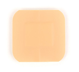 Medical patch isolated on white