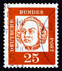 Postage stamp Germany 1961 Johann Balthasar Neumann, German Baro