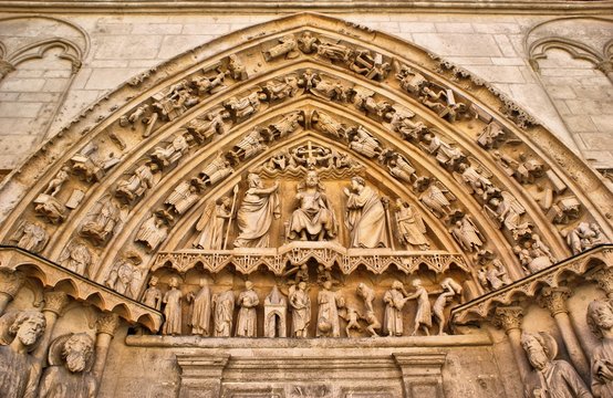 Tímpano da porta Sarmental da catedral de Burgos