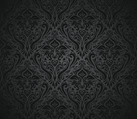 black  vintage wallpaper