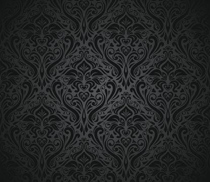 black  vintage wallpaper