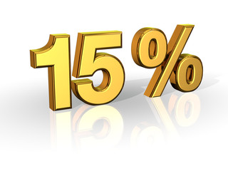 15% Rabatt Aktion Angebot Sonderangebot GOLD