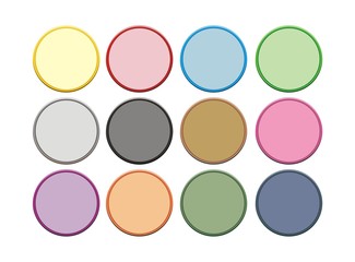 two colour circle button