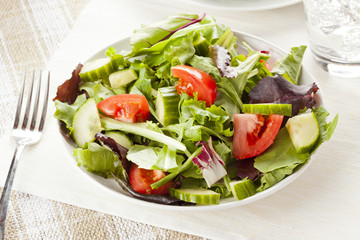 Fresh Green Organic Garden Salad