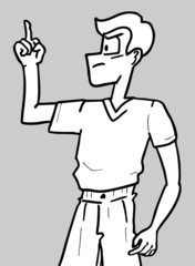 Man point