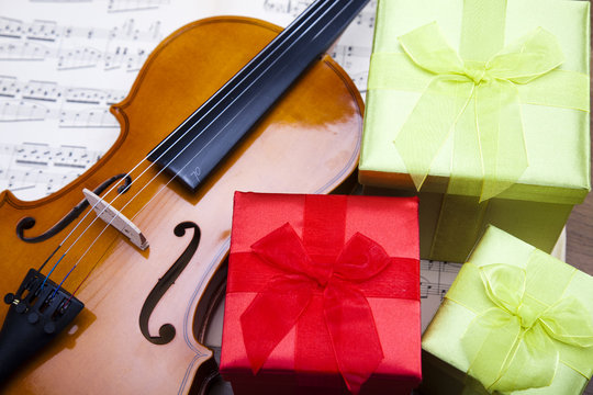  Gift and violin