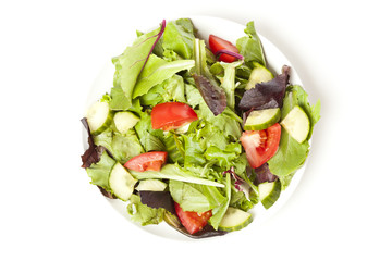 Fresh Green Organic Garden Salad