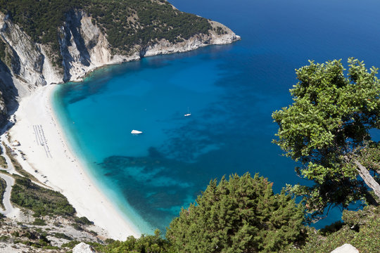 Mirtos beach at Kefalonia island in Greece