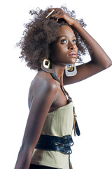 Beautiful woman after another long day