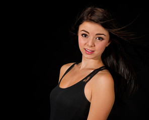 Fototapeta premium Beautiful teen girl taking a second look