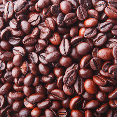background from delicious and fragrant coffee beans