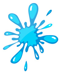 Fototapeta premium a blue color splash