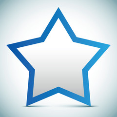Obraz premium Vector star banner - empty text frame