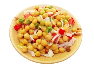 Salad  with chickpea (Cicer arietinum) or Bengal gram