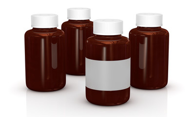 medicine bottles