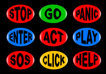 Oval Button Collection