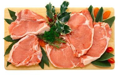 Braciole di vitello - veal chops for Christmas dinner