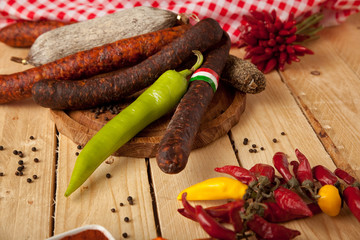 Ungarisches Salami-Sortiment