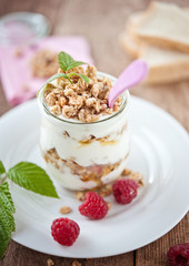 knuspermüsli mit joghurt und honig II