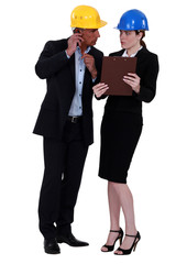 Woman glaring at her colleague