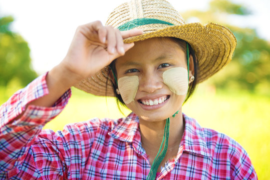 Young Burmese farmer