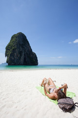 Fototapeta na wymiar Tajlandia - Phra Nang Beach - Krabi