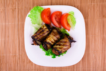 Roasted Eggplant rolls