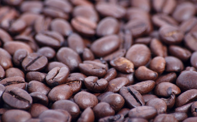 Kaffee Bohnen als Hintergrund