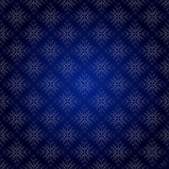 Seamless snowflakes blue background for winter and christmas