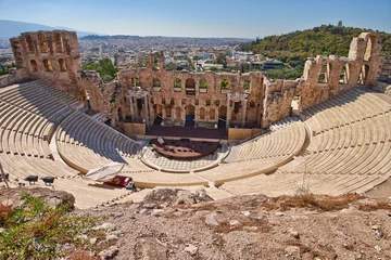 Foto op Aluminium oud theater onder de Akropolis van Athene, Griekenland © Dimitrios