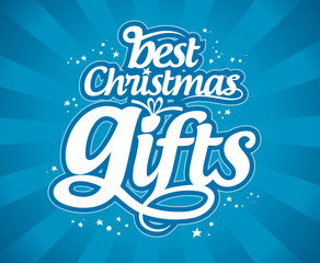 Best Christmas gifts design template.