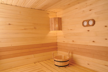 Sauna interior