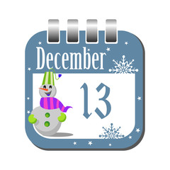 December thirteen