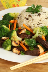 Beef with cashews