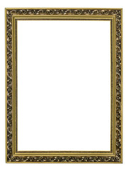 gold-patterned frame for a picture