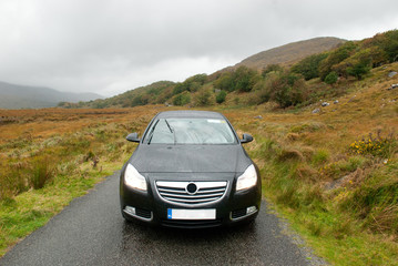 Car in Dunloe's Gap, Ireland