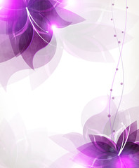 Abstract lilac flowers