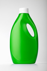 Plastic bottle on white