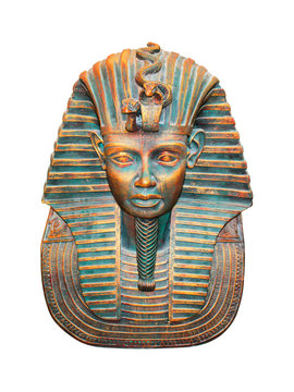 Egyptian pharaoh isolated on white (with clipping path)