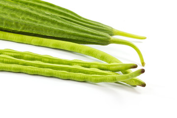 Yard long bean with zucchini.