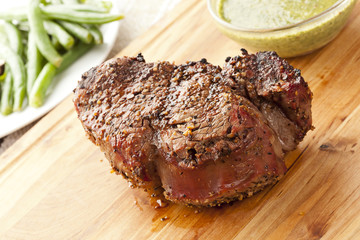 Juicy Organic Grilled Steak