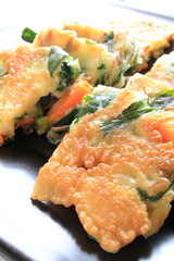 korean cuisine, leek pancake jijimi