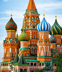 Fototapeta na wymiar Moscow, Russia, Saint Basil's cathedral