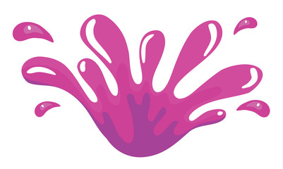 a purple color splash