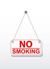 Obraz na płótnie Canvas Zakaz palenia na szyld