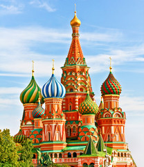 Fototapeta na wymiar Moskwa, Cerkiew Wasyla Błogosławionego, Rosja