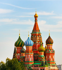 Fototapeta na wymiar Moskwa, Cerkwi Wasyla Błogosławionego, Rosja
