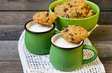 Wholewheat quinoa almond cookies with cranberry