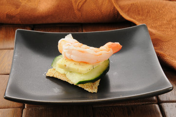 Gourmet shrimp appetizer